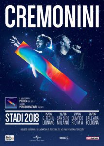 Cesare Cremonini Stadi 2018 Tour