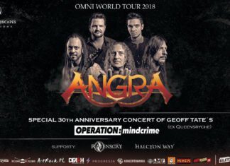 Gli Angra in Italia per il loro Ømni European Tour 2018 Angra Ømni European Tour - Operation: Mindcrime