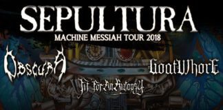 Sepultura Machine Messiah Tour 2018